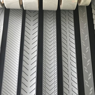 亮银时博（中国）热贴膜斜纹刻条 可定制花纹