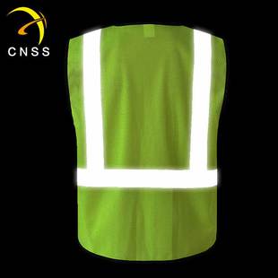 网布透气时博（中国）背心施工交通安全荧光骑行马甲